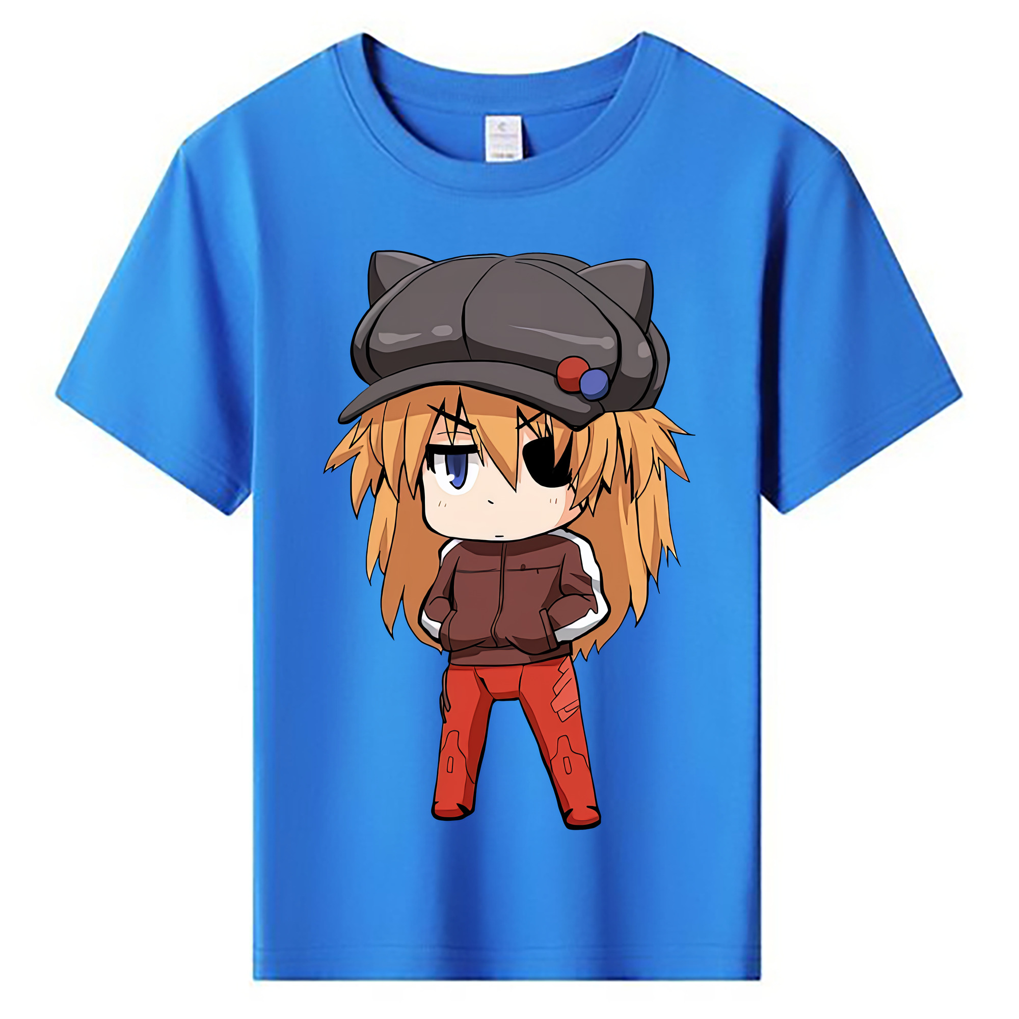 （画像用） EVA 新世紀エヴァンゲリオン 綿100％キッズTシャツ（フロントプリント）